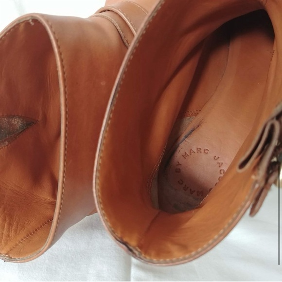 Marc By Marc Jacobs Leather Ankle Booties. Tan/brown. Great used condition. 37.5 - Picture 6 of 11